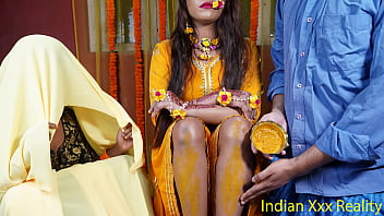 Steamy Haldi massage turns into passionate encounter between stepfather and stepdaughter